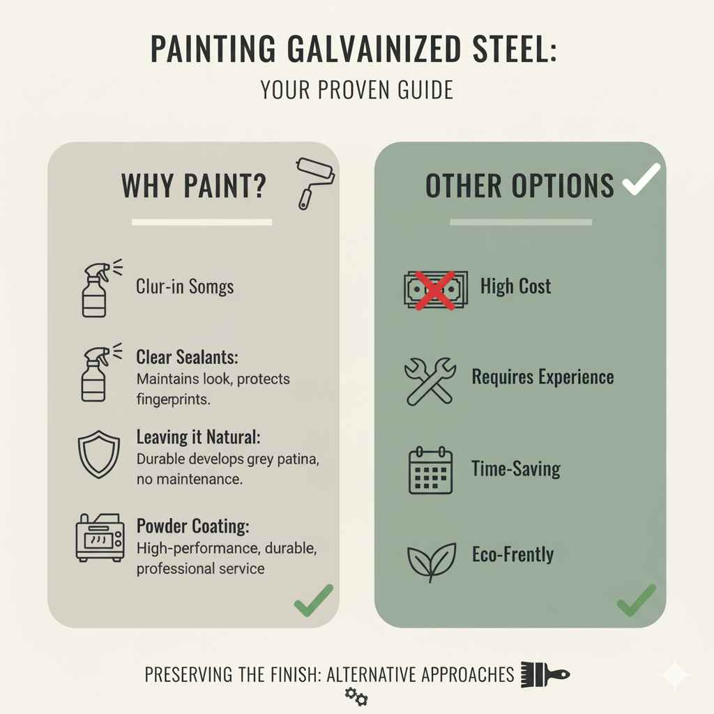 Alternatives to Painting Galvanized Steel