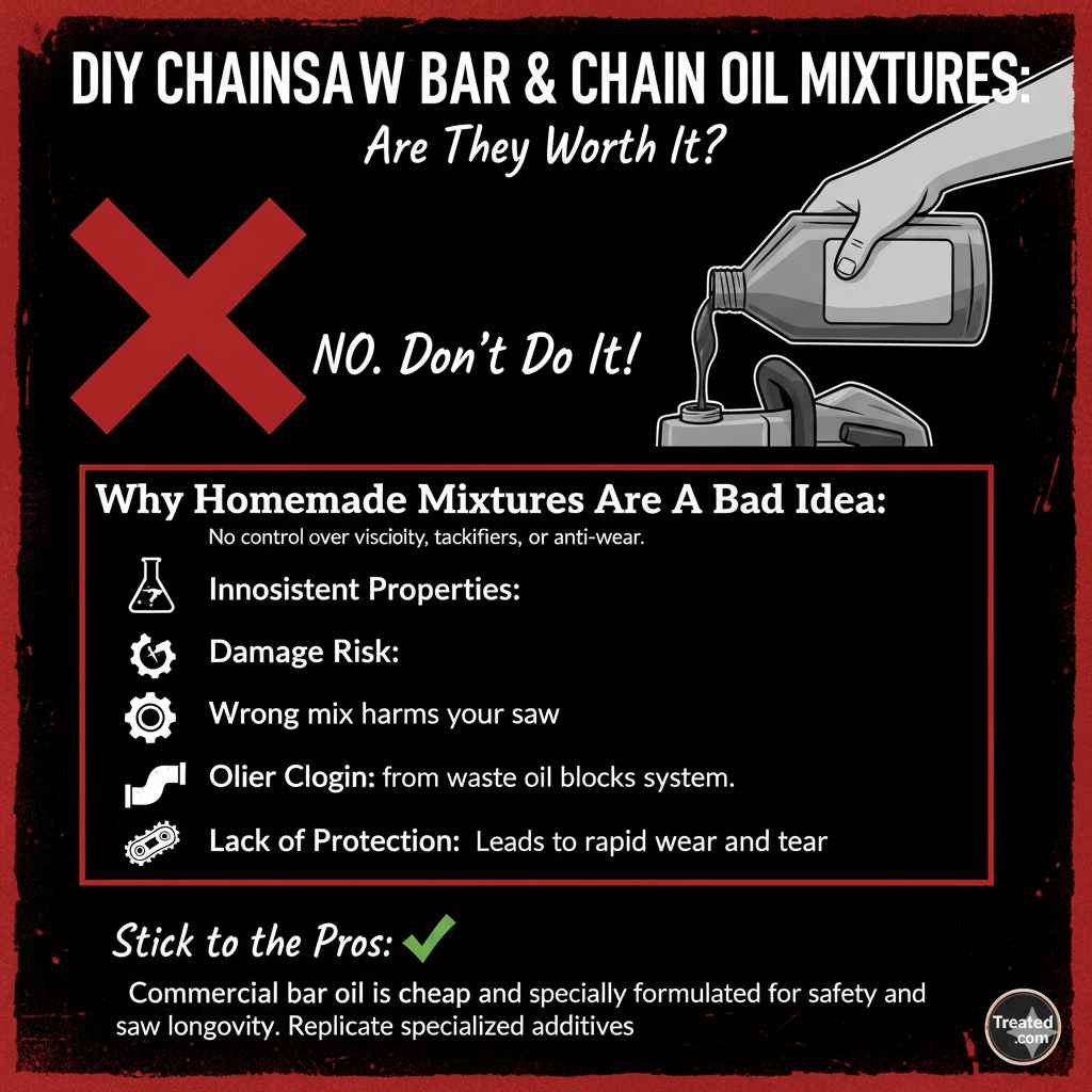DIY Chainsaw Bar & Chain Oil Mixtures