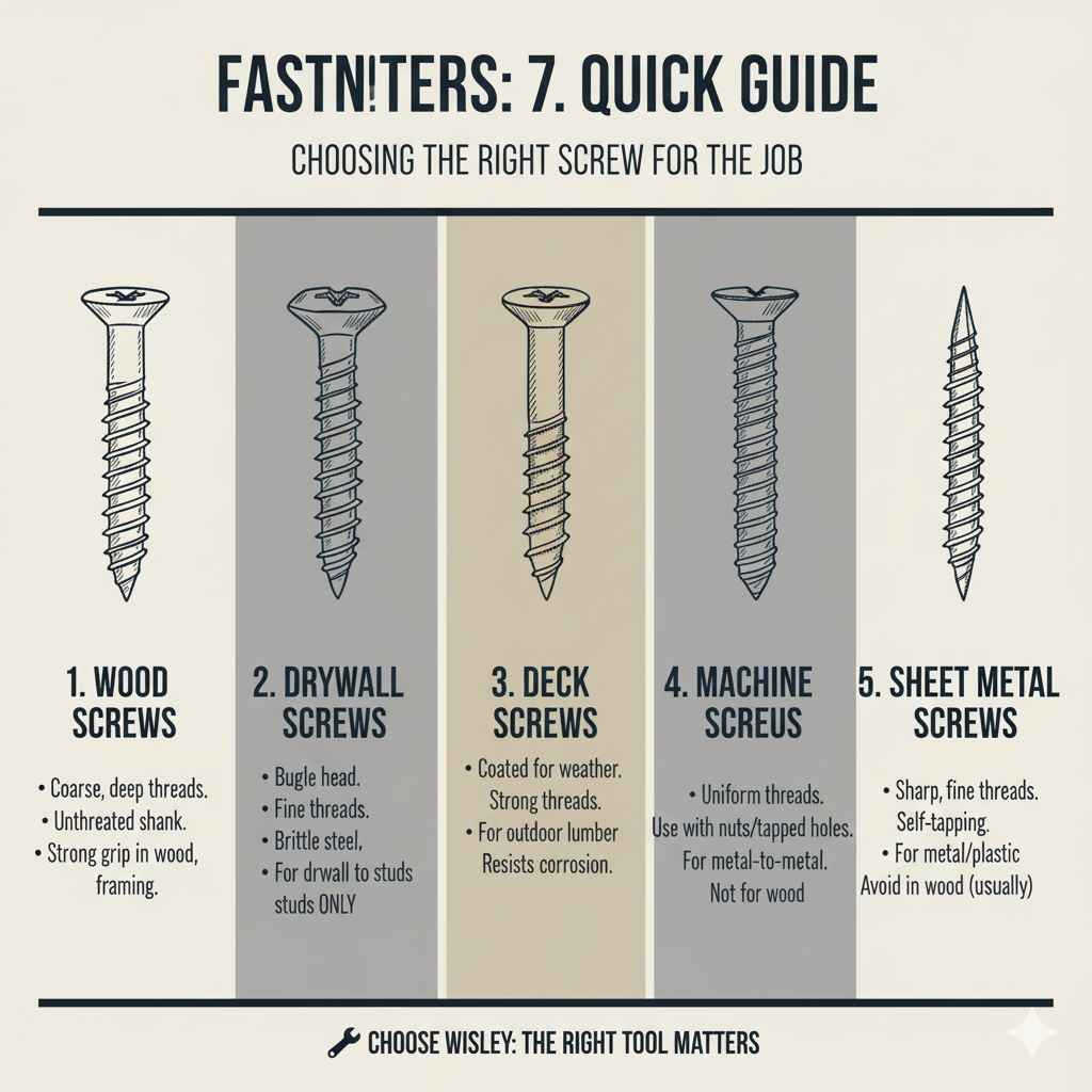 Understanding Different Types of Screws