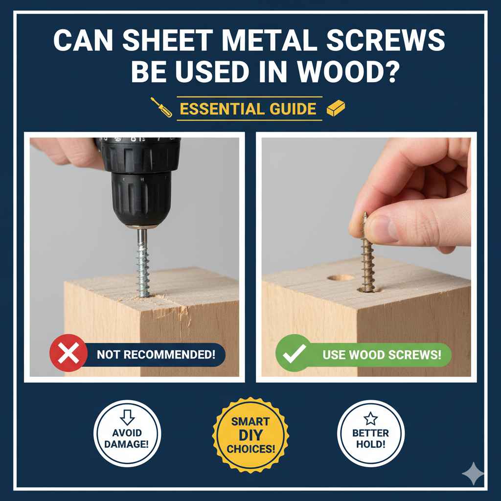 Can Sheet Metal Screws Be Used In Wood