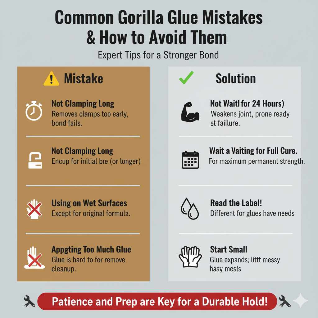 Common Gorilla Glue Mistakes and How to Avoid Them