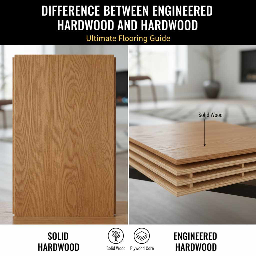 Difference between Engineered Hardwood And Hardwood