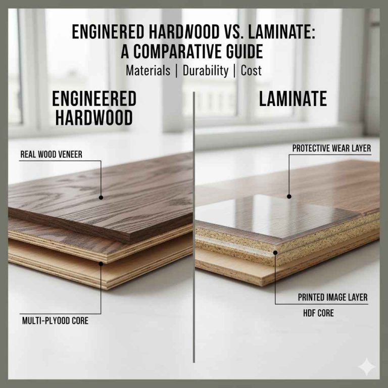 Difference between Engineered Hardwood And Laminate