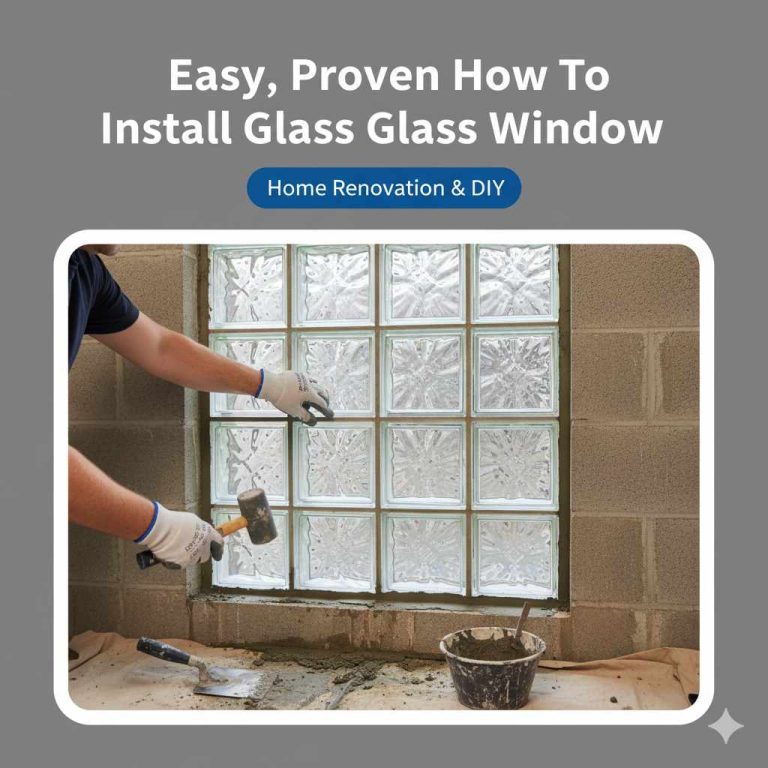 Easy, Proven How To Install Glass Block Window