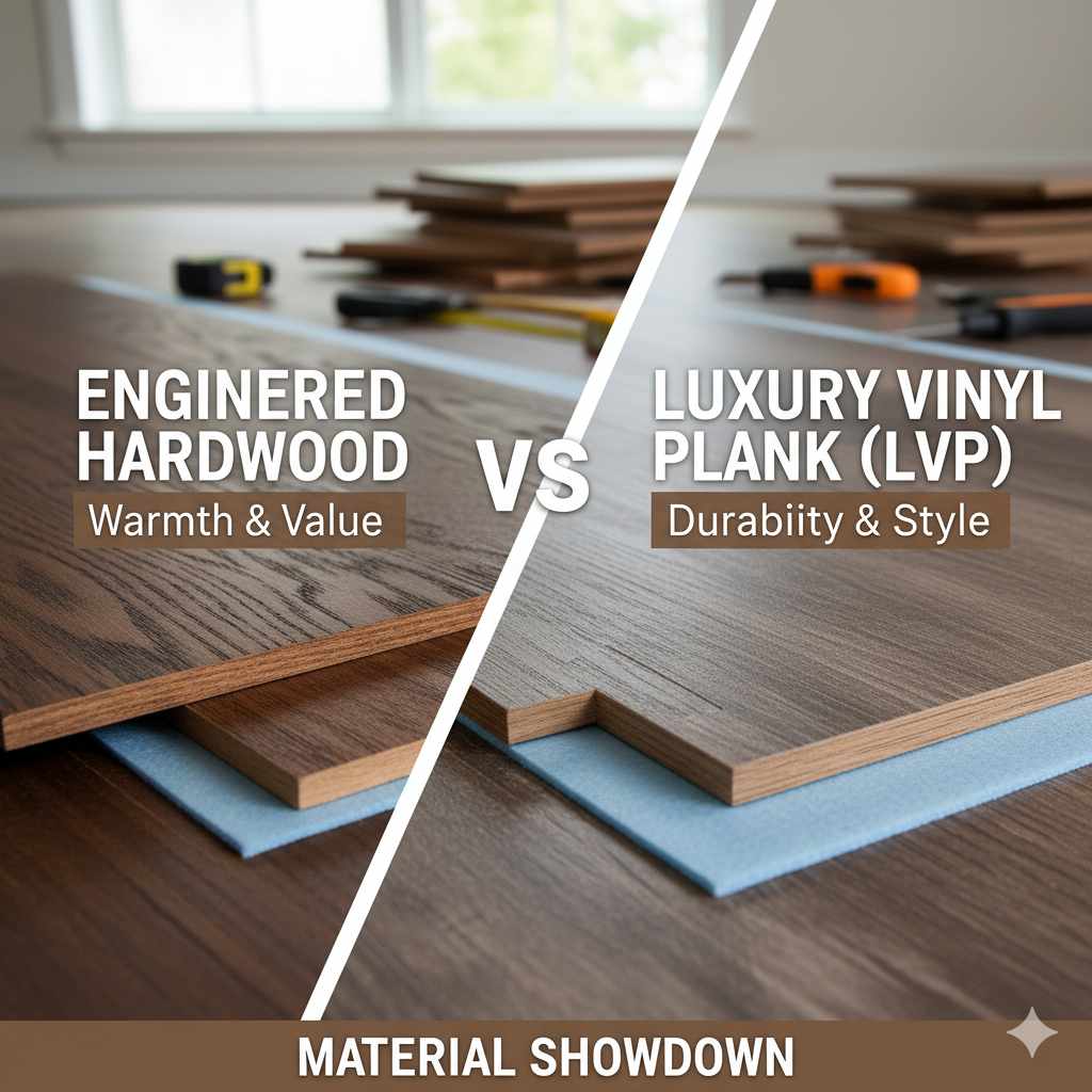 Engineered Hardwood vs LVP