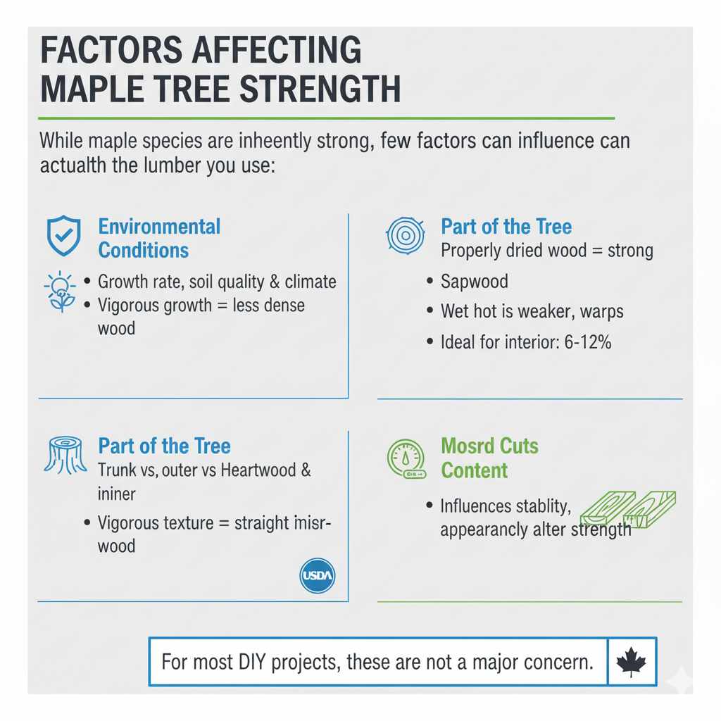 Factors Affecting Maple Tree Strength