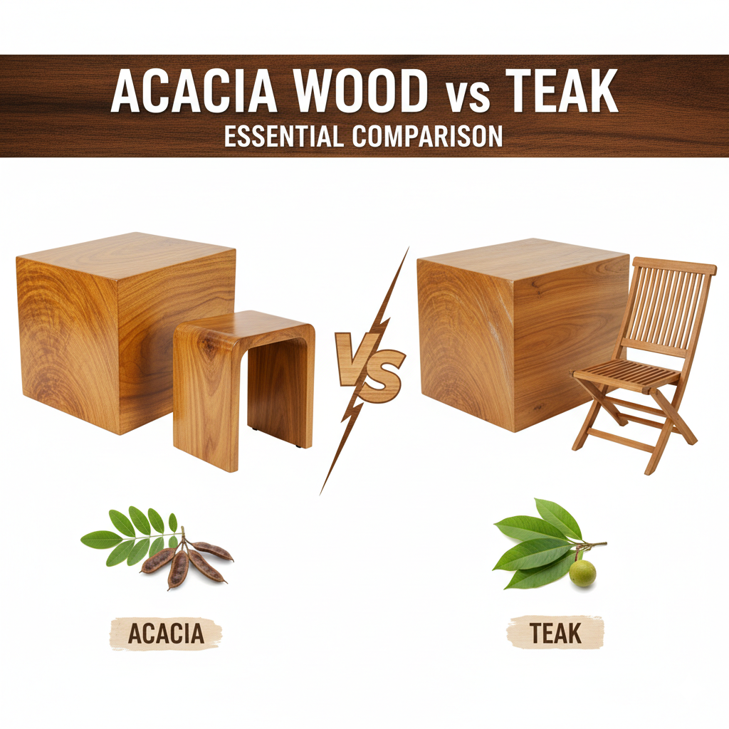 Acacia Wood vs Teak