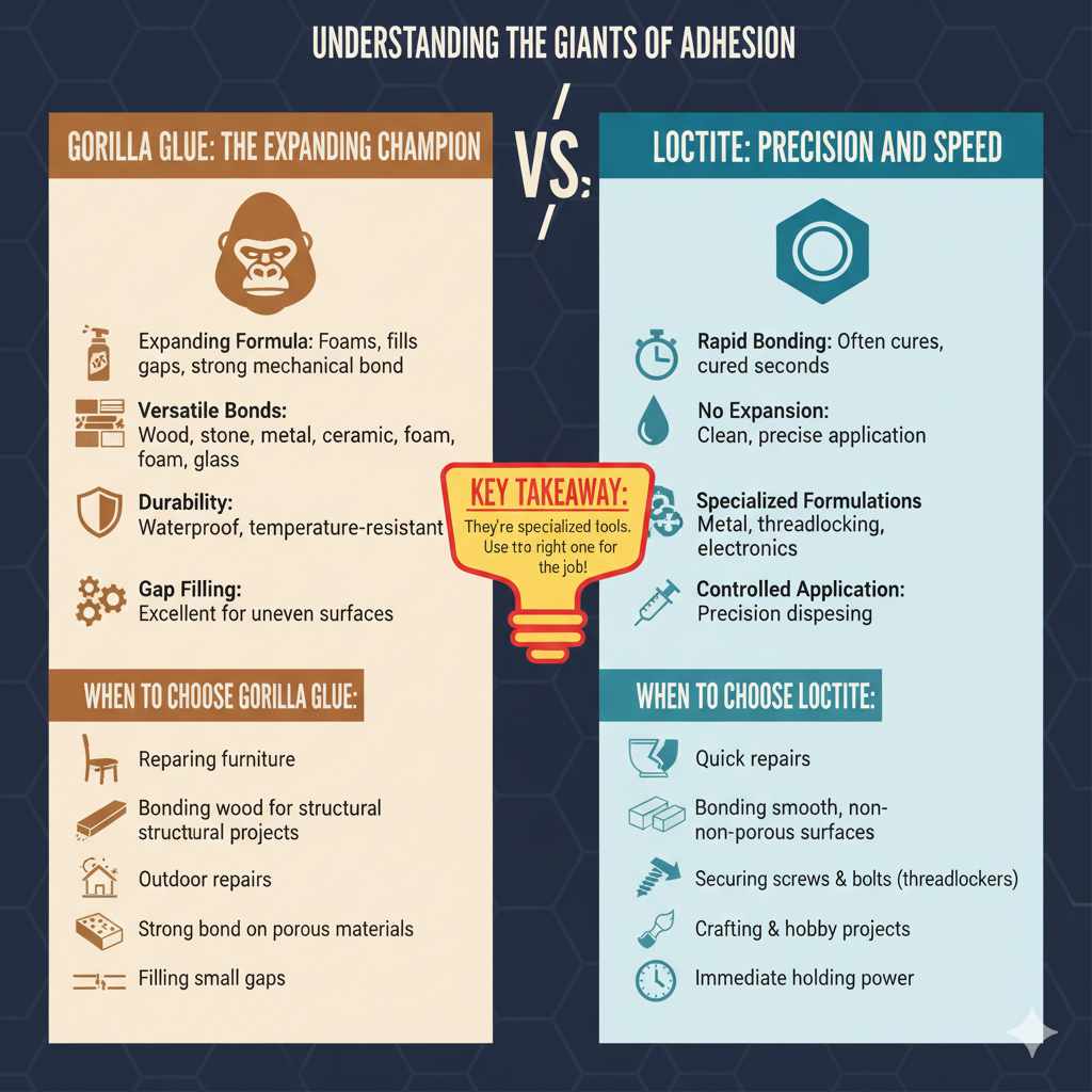 Gorilla Glue vs Loctite