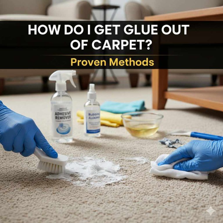 How Do I Get Glue Out of Carpet