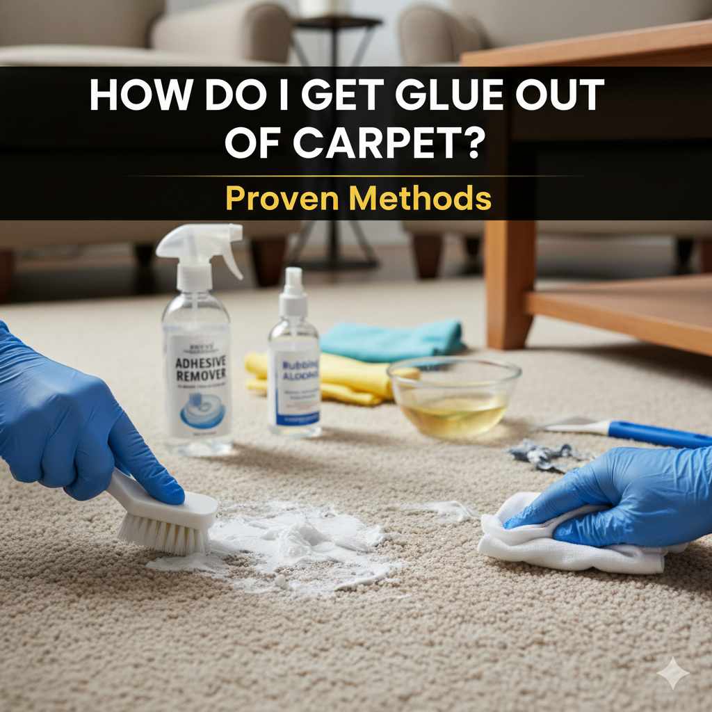 How Do I Get Glue Out of Carpet
