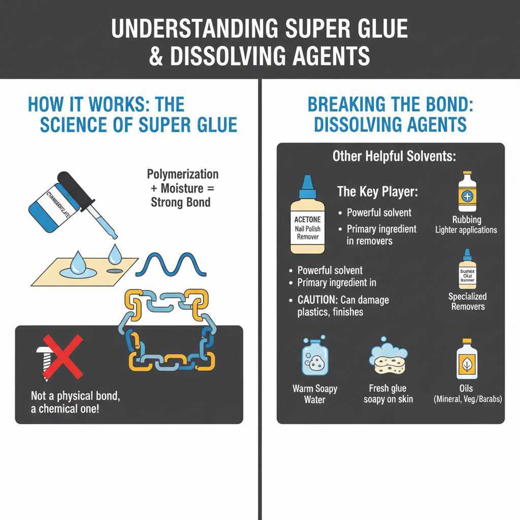 Understanding Super Glue and Dissolving Agents