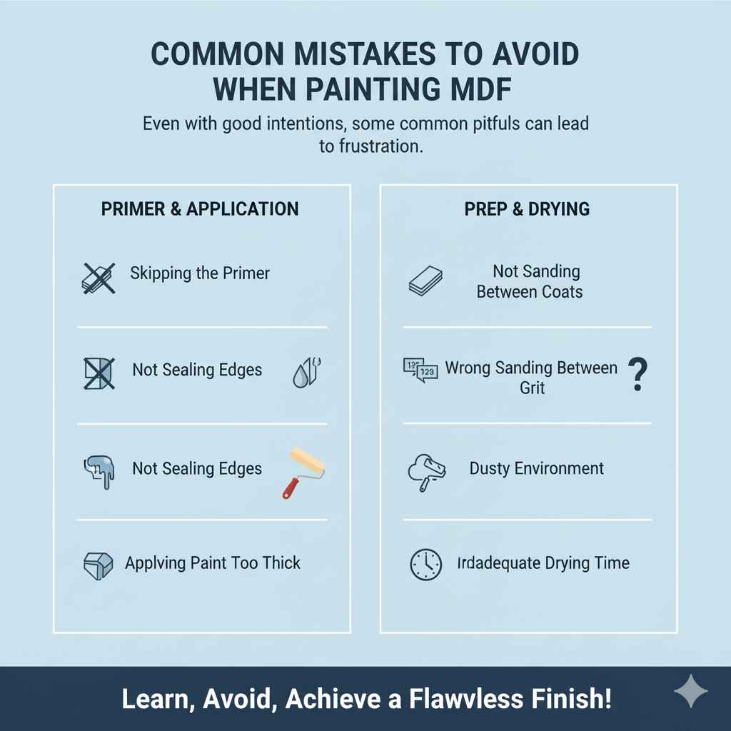 Common Mistakes to Avoid When Painting MDF
