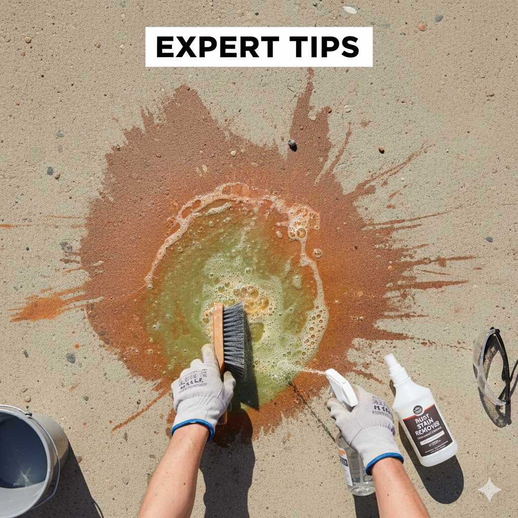 How Do You Remove Rust Stains from Concrete Driveway