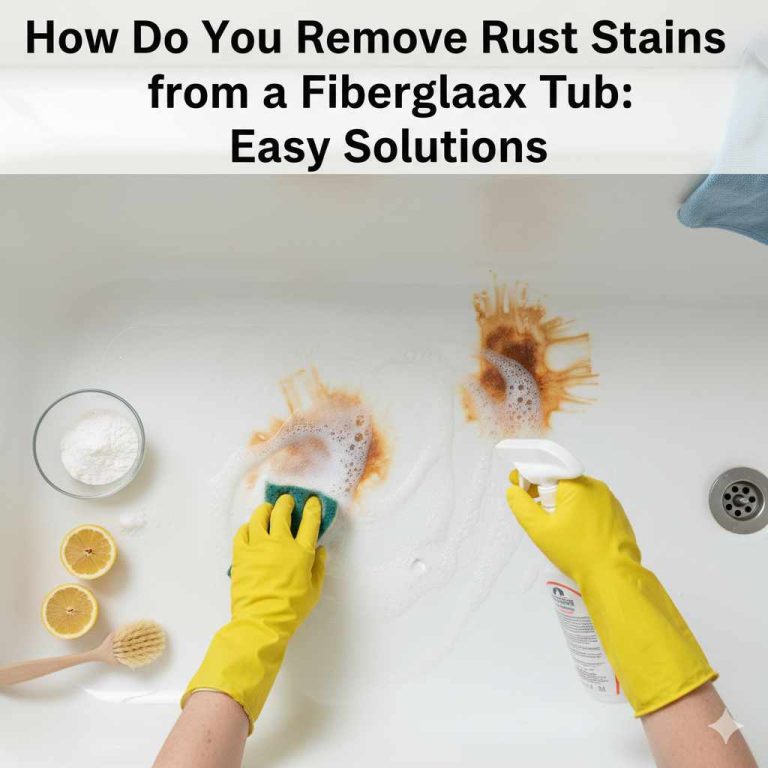 How Do You Remove Rust Stains from a Fiberglass Tub