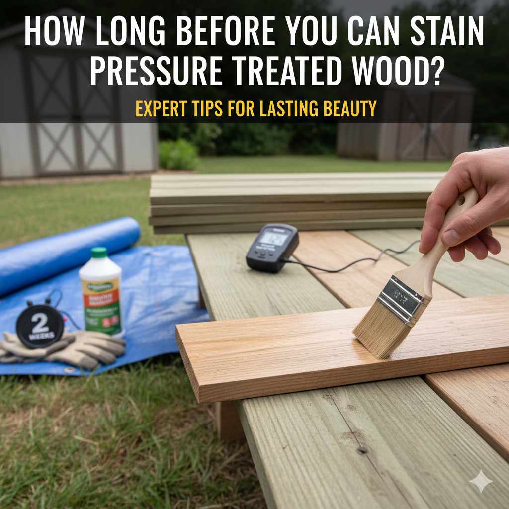 How Long before You Can Stain Pressure Treated Wood
