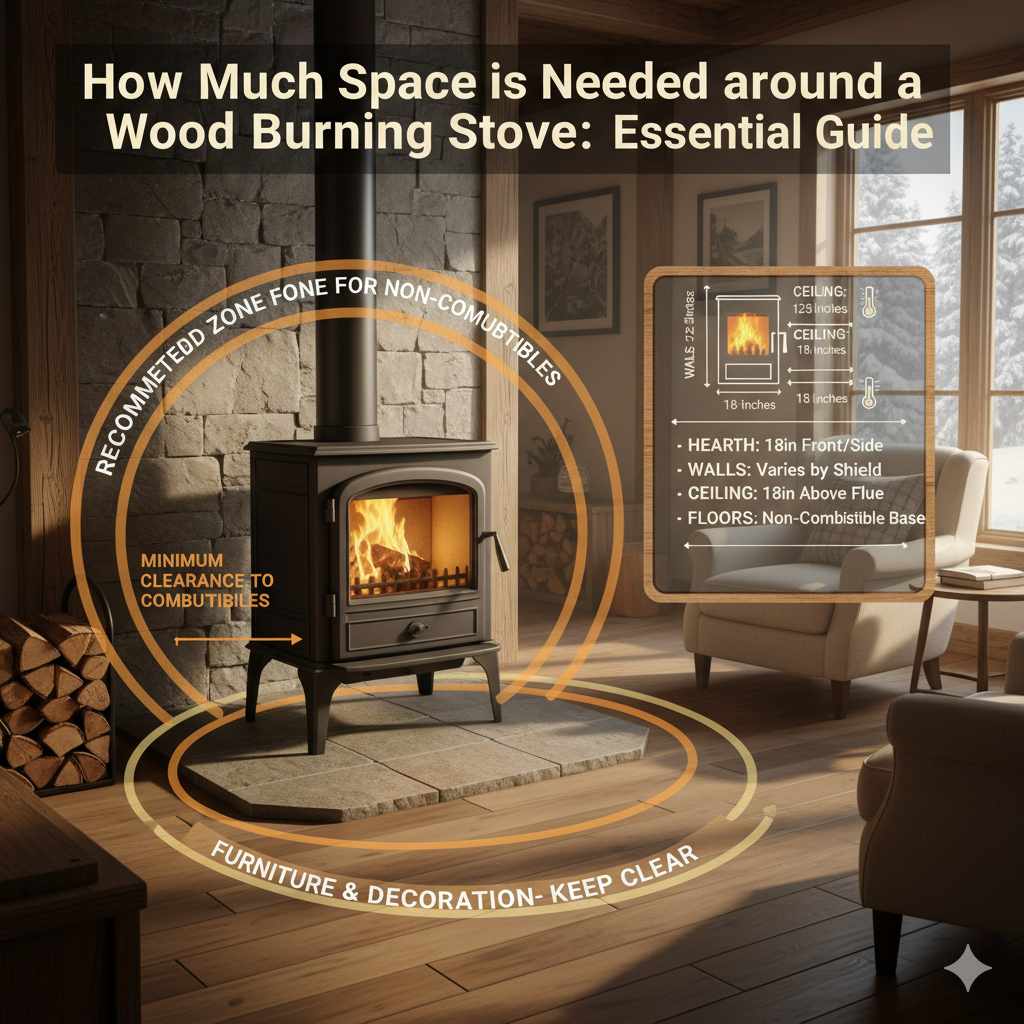 How Much Space is Needed around a Wood Burning Stove