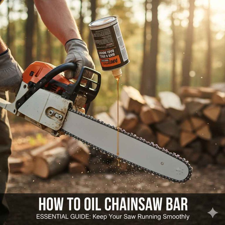 How To Oil Chainsaw Bar