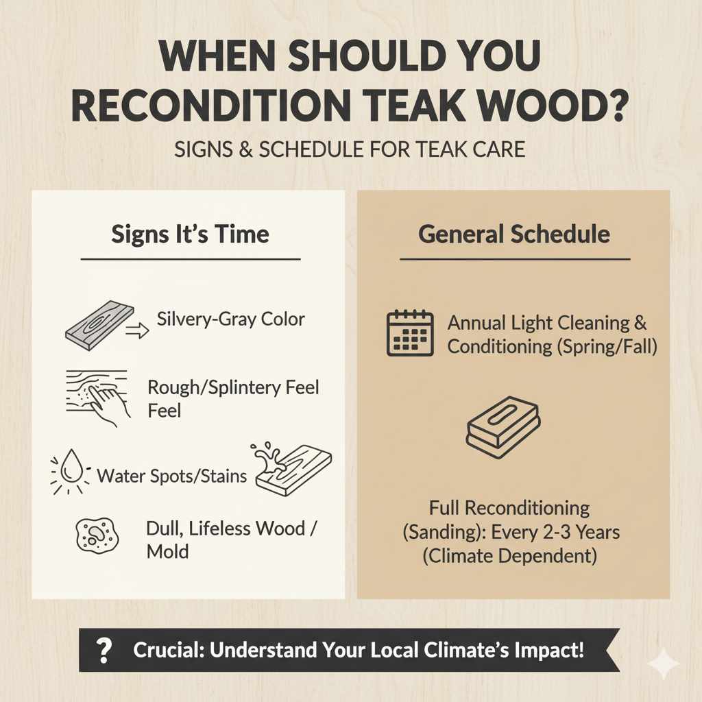Why Recondition Teak Wood