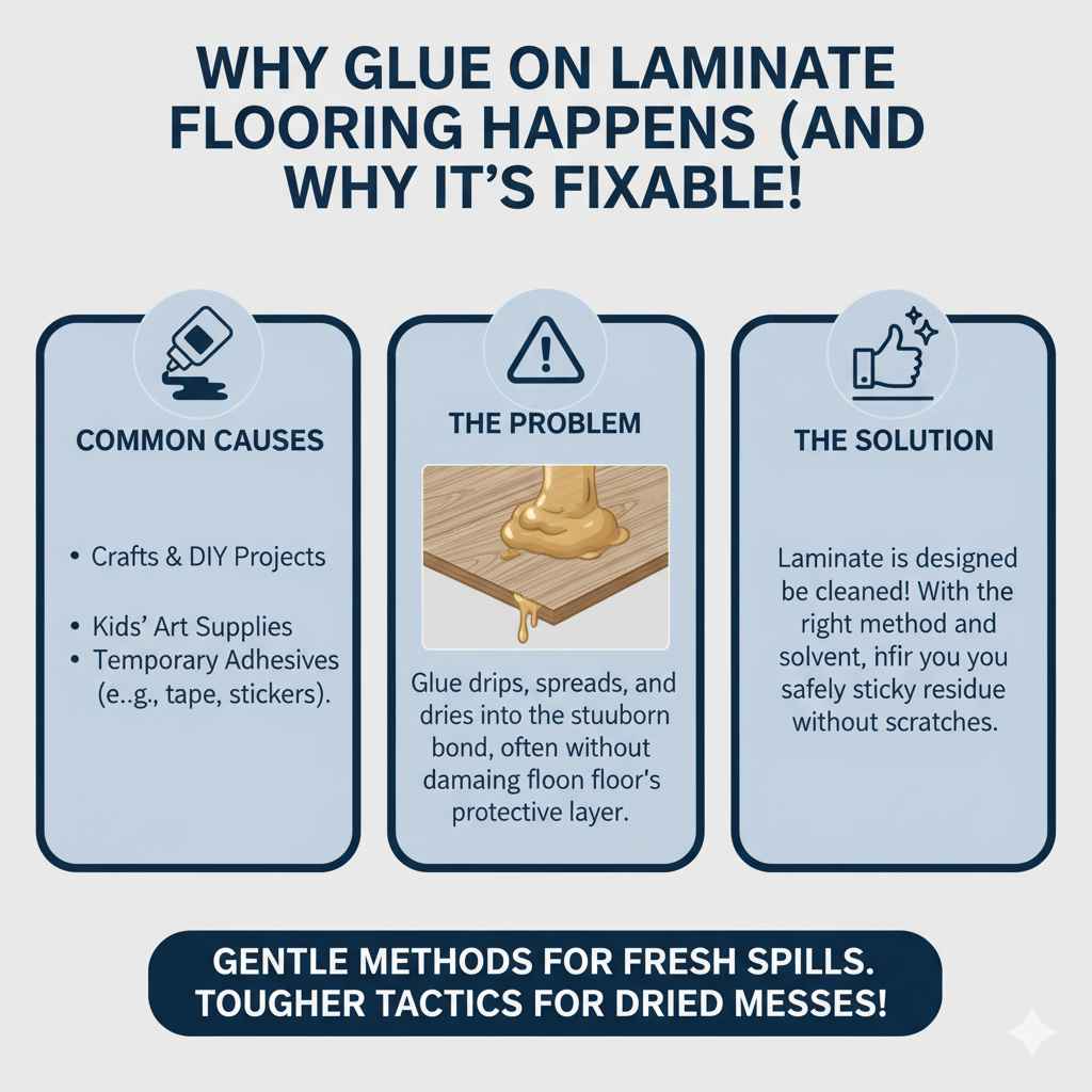 Why Glue on Laminate Flooring Happens (and Why It's Fixable!)