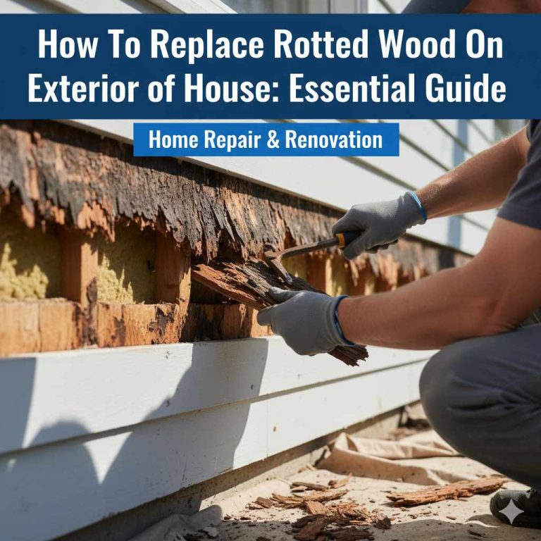How To Replace Rotted Wood On Exterior Of House