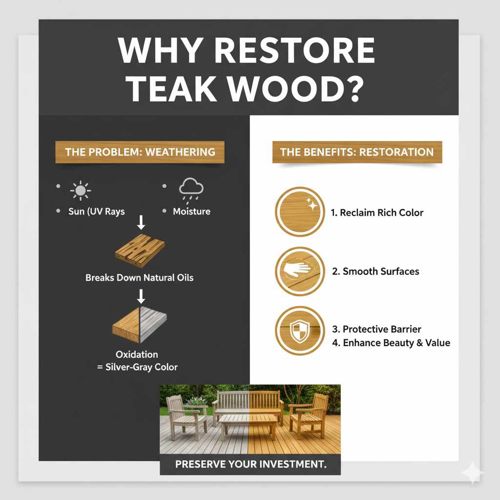 Why Restore Teak Wood