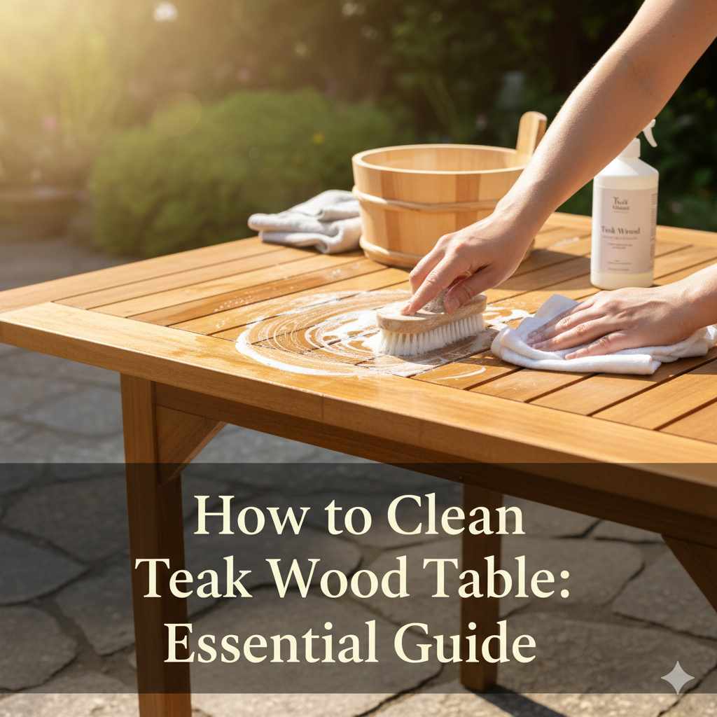 How to Clean Teak Wood Table