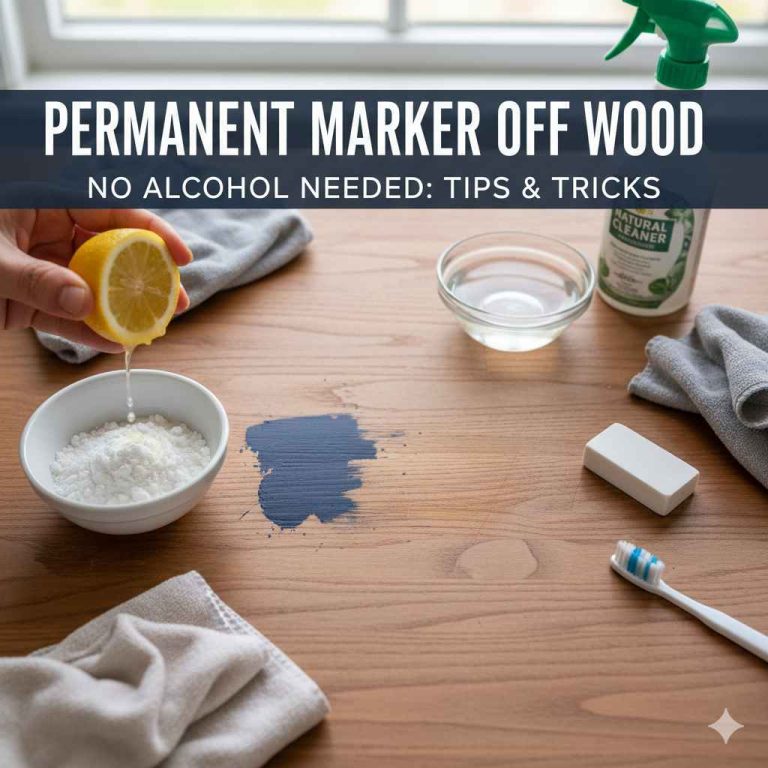 How to Get Permanent Marker off Wood Without Alcohol