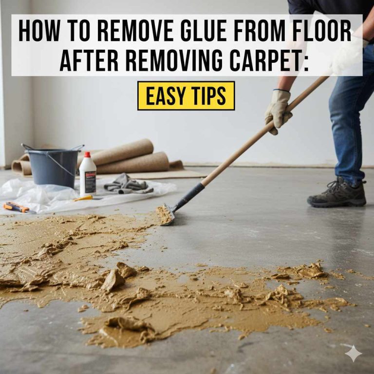 How to Remove Glue from Floor After Removing Carpet