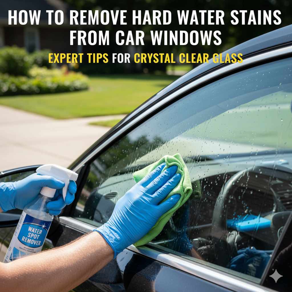 How to Remove Hard Water Stains from Car Windows