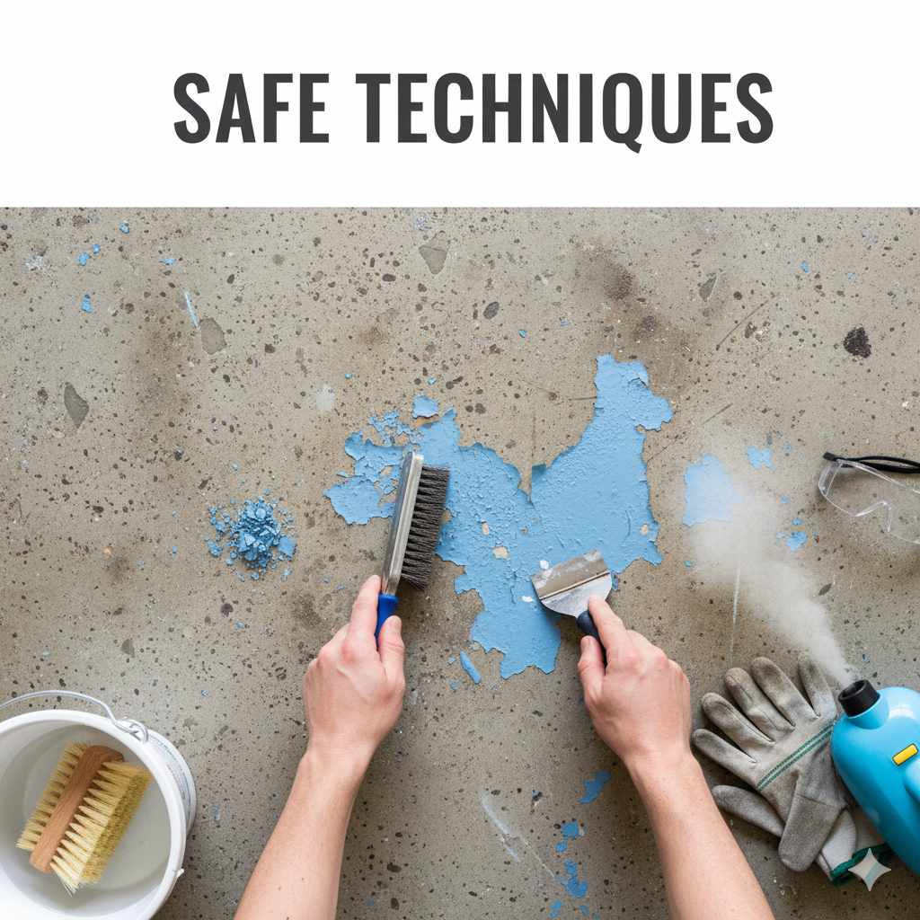 How to Remove Paint from Concrete Without Chemicals