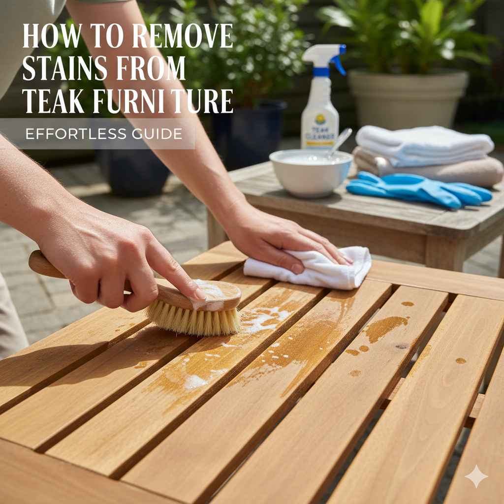 How to Remove Stains From Teak Furniture