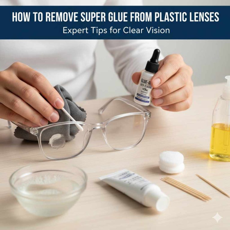 How to Remove Super Glue from Plastic Glasses Lenses