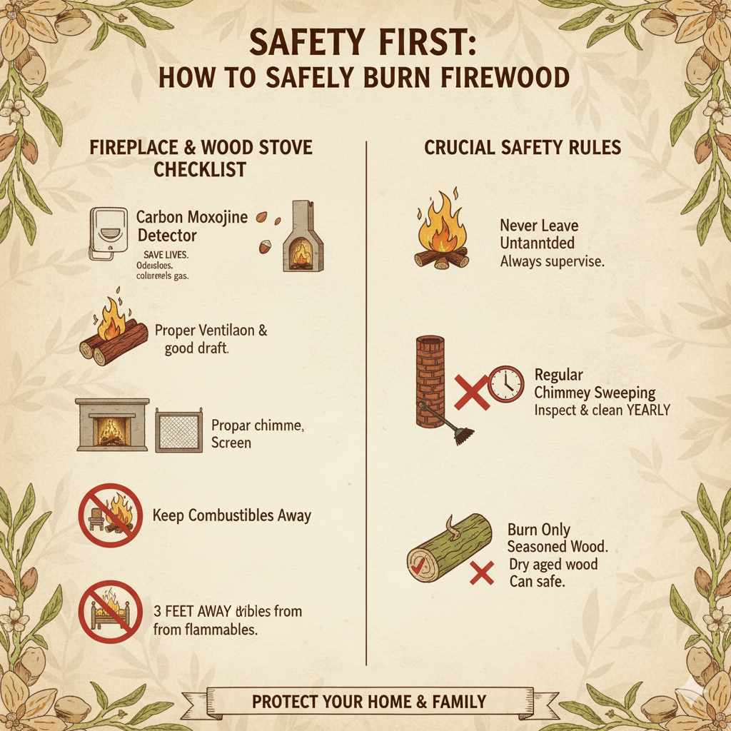 How to Safely Burn Firewood