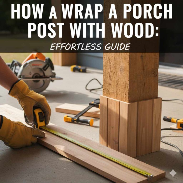 How to Wrap a Porch Post with Wood
