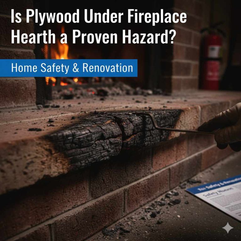 Is Plywood Under Fireplace Hearth a Proven Hazard