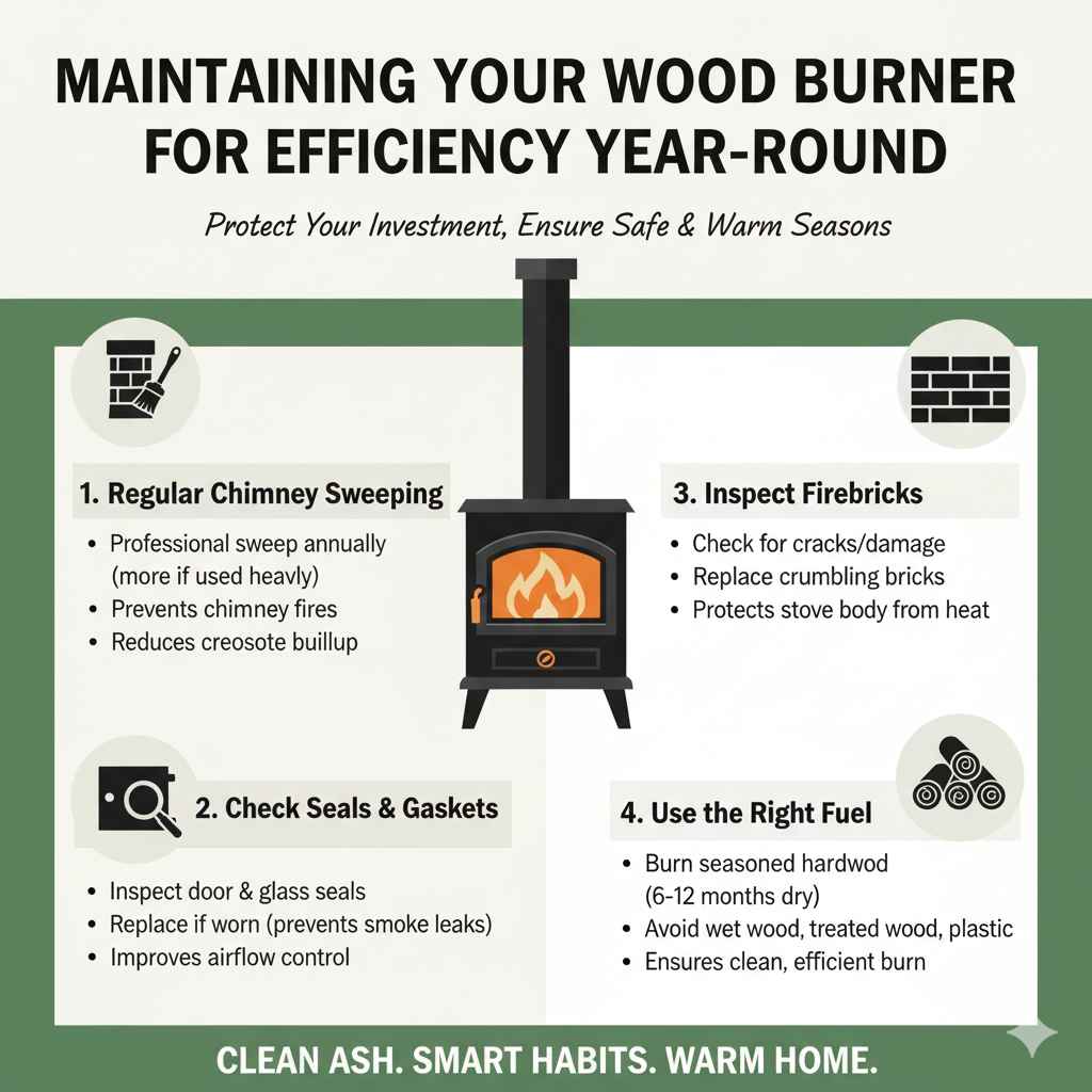 Maintaining Your Wood Burner for Efficiency Year-Round