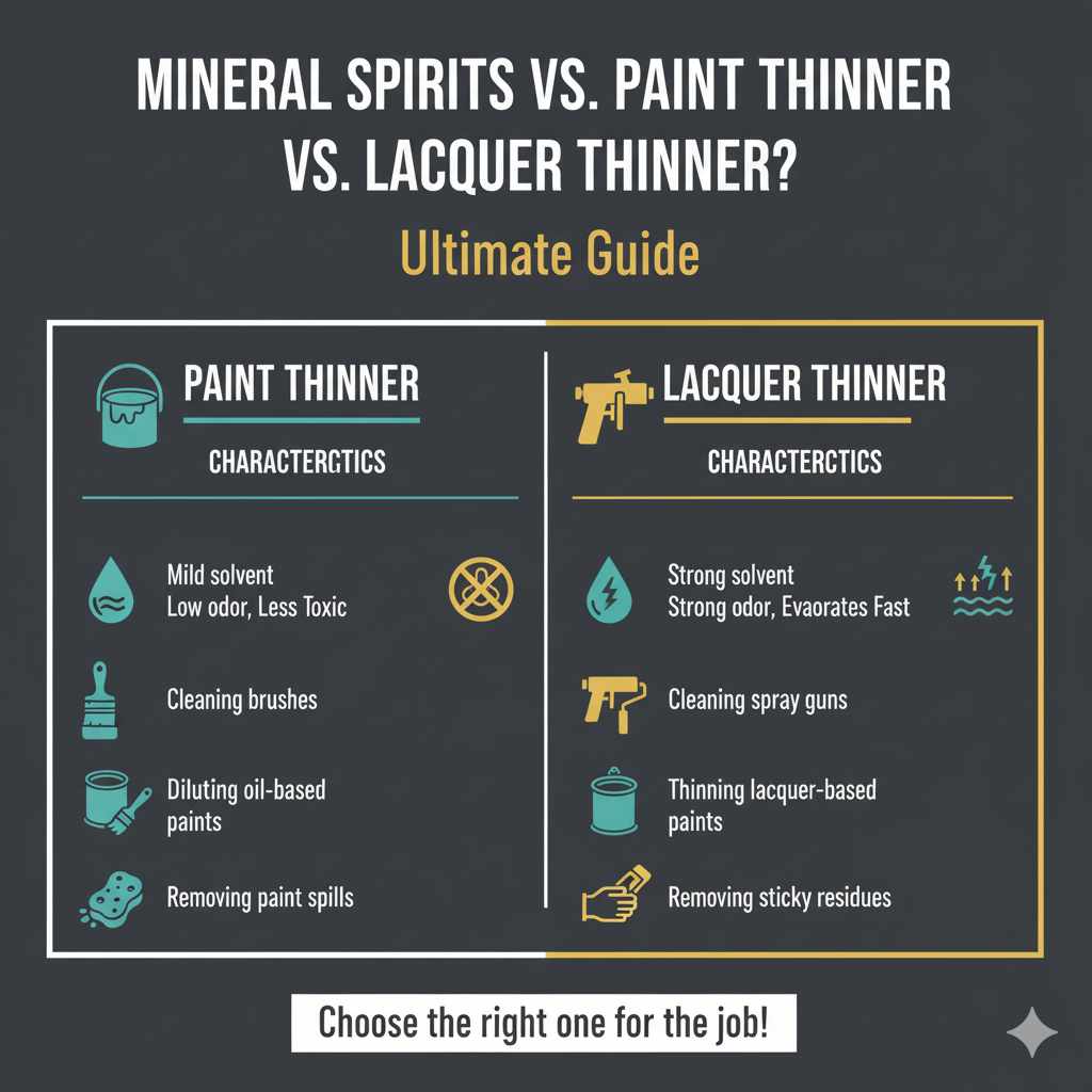 Comparing Paint Thinner And Lacquer Thinner