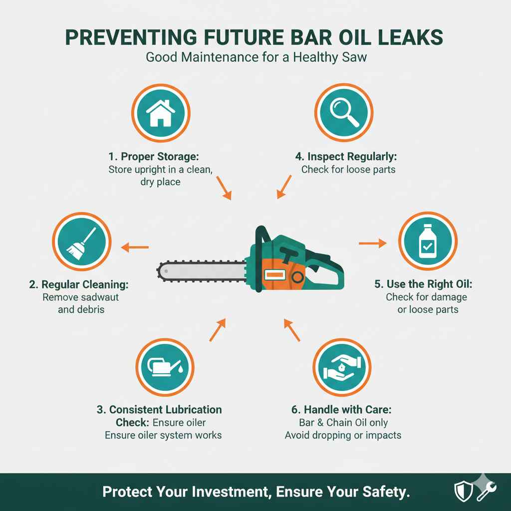 Preventing Future Bar Oil Leaks