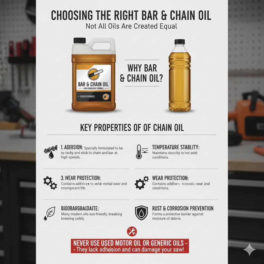 Choosing the Right Bar & Chain Oil