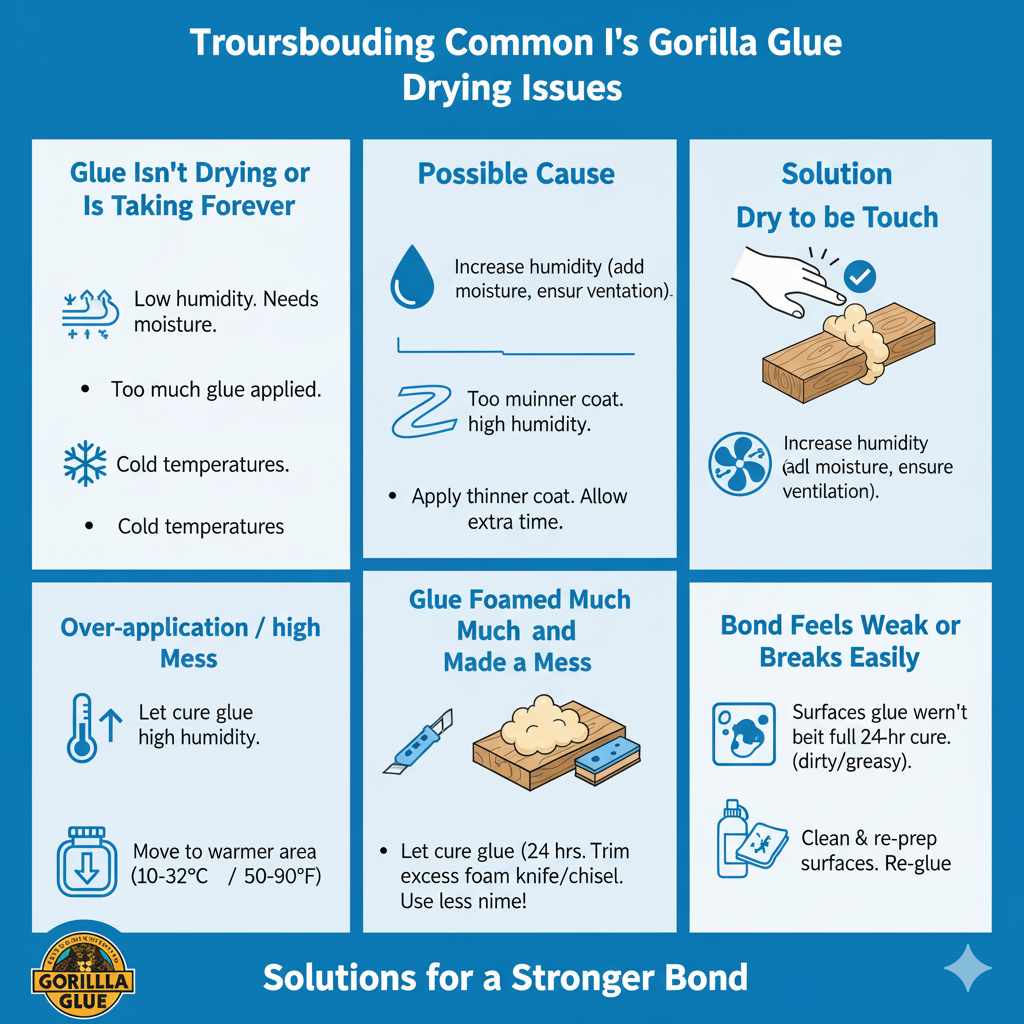 Troubleshooting Common Gorilla Glue Drying Issues