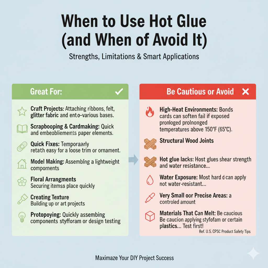 When to Use Hot Glue (and When to Avoid It)