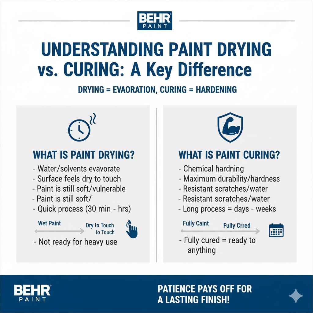 Understanding Paint Drying vs. Curing: A Key Difference