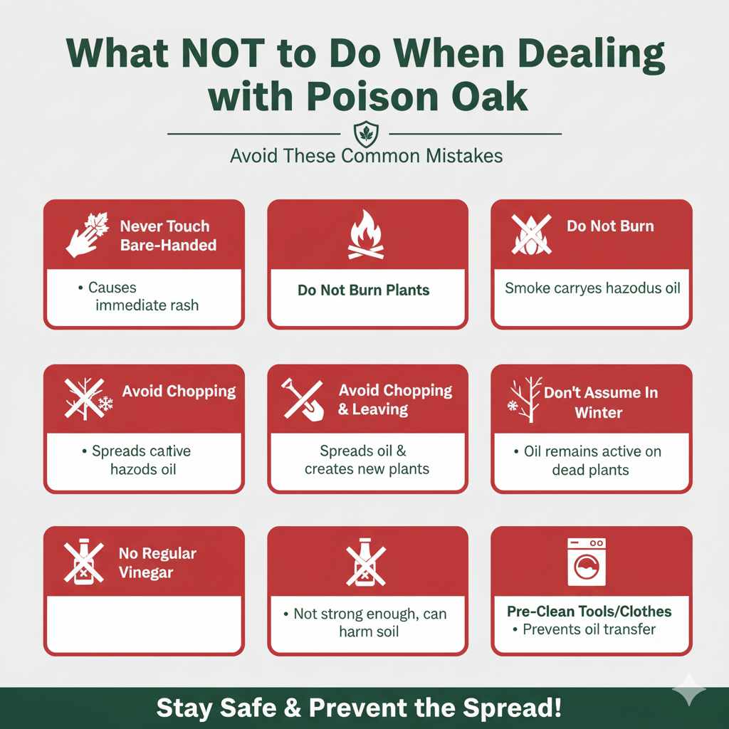 What NOT to Do When Dealing with Poison Oak