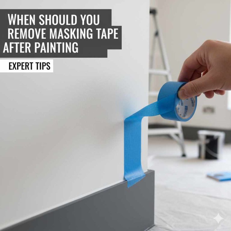 When Should You Remove Masking Tape After Painting