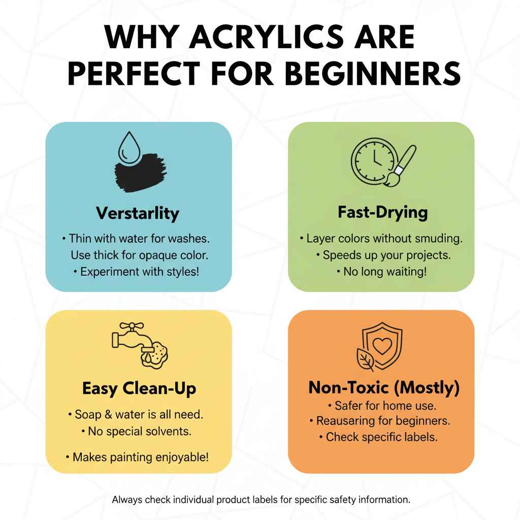 Why Acrylics are Perfect for Beginners