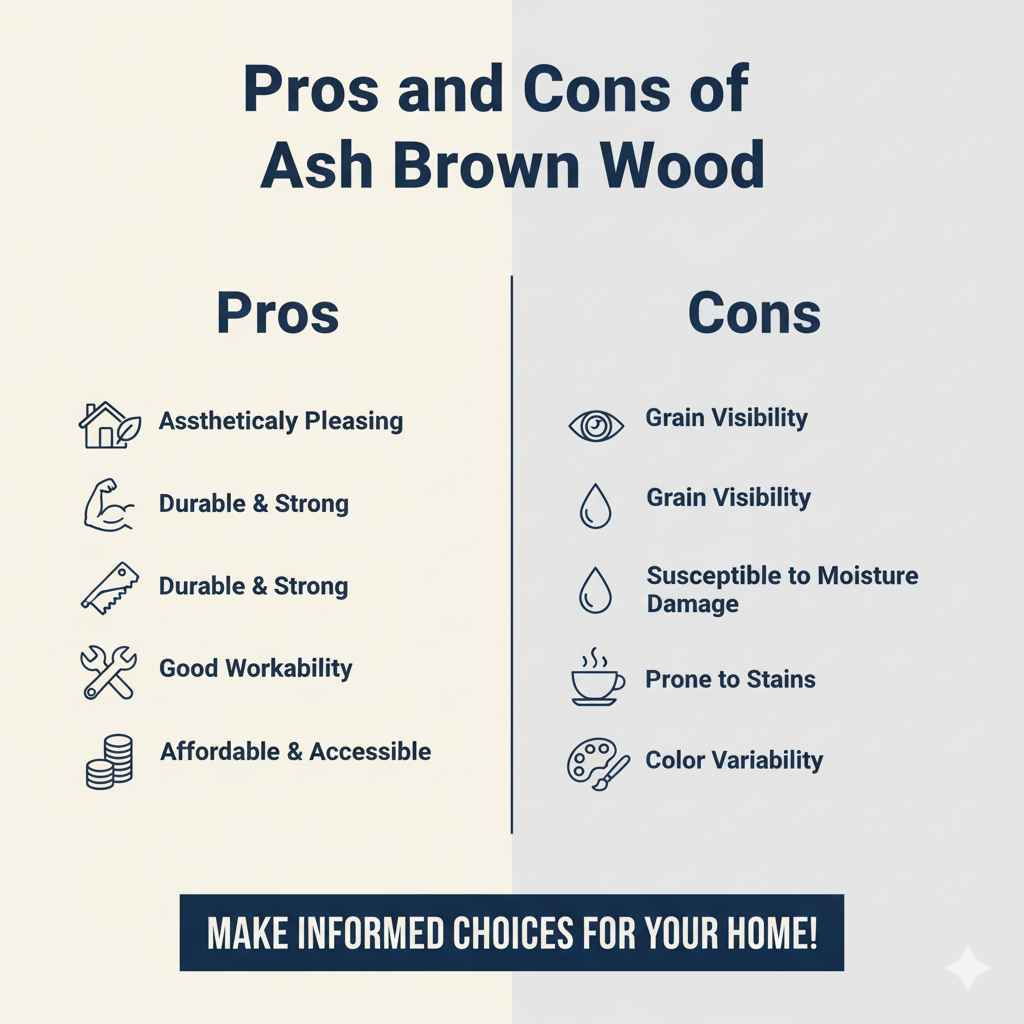 Pros and Cons of Ash Brown Wood