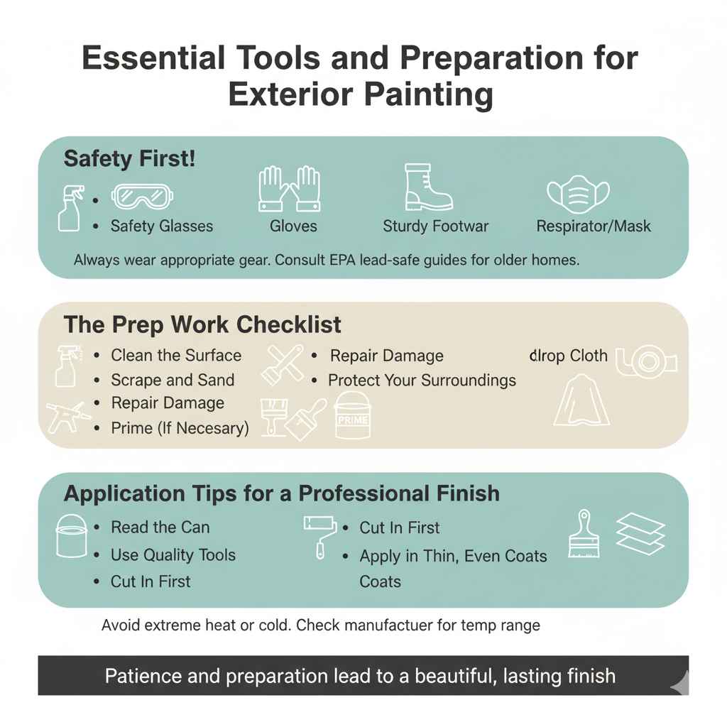 Essential Tools and Preparation for Exterior Painting