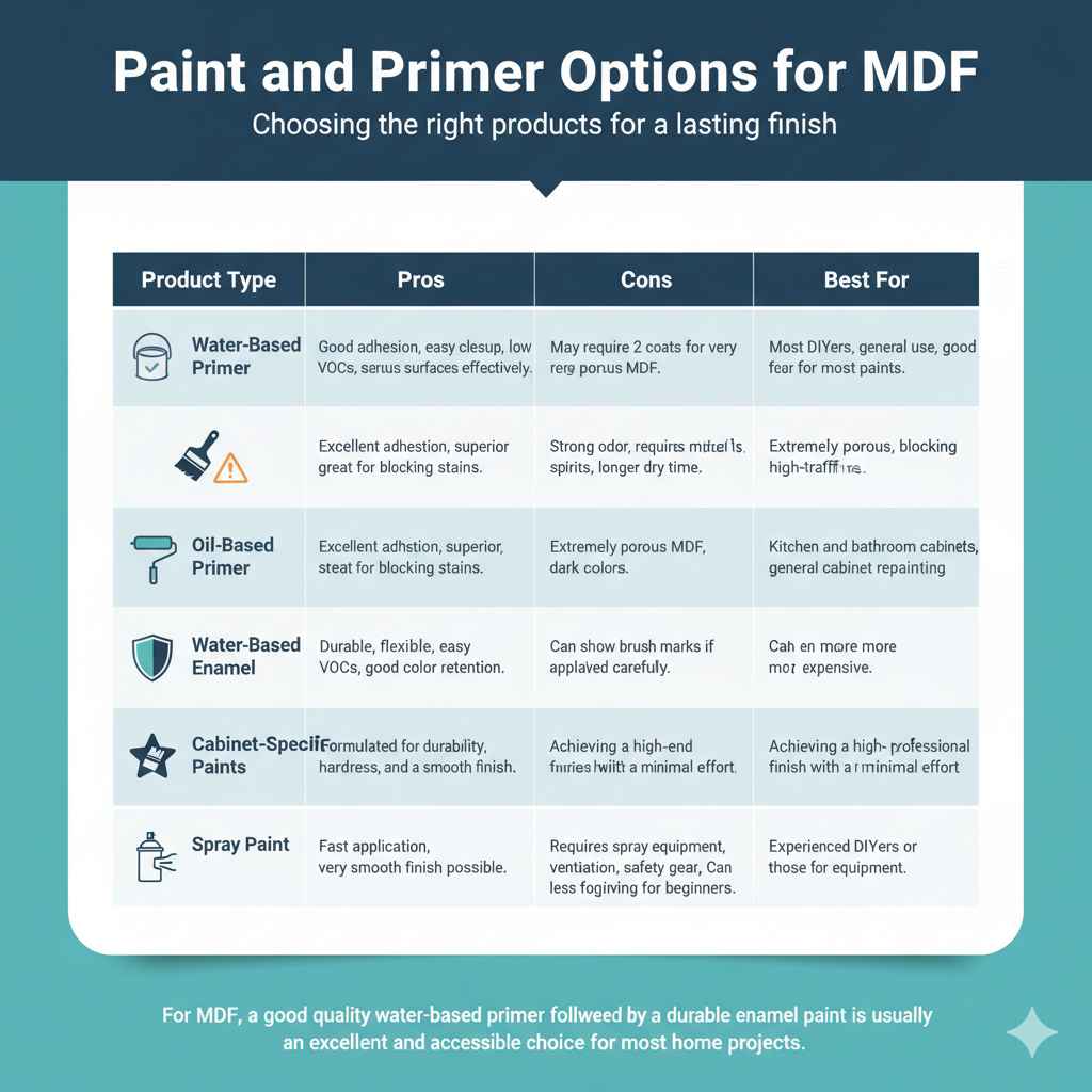 Paint and Primer Options for MDF