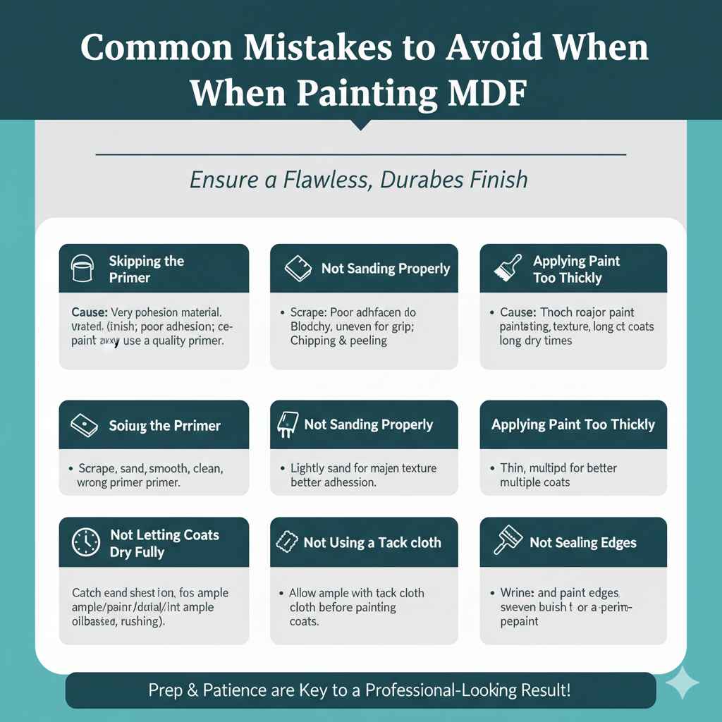 Common Mistakes to Avoid When Painting MDF