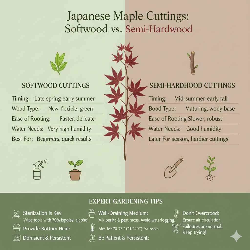 Comparing Softwood vs. Semi-Hardwood Cuttings